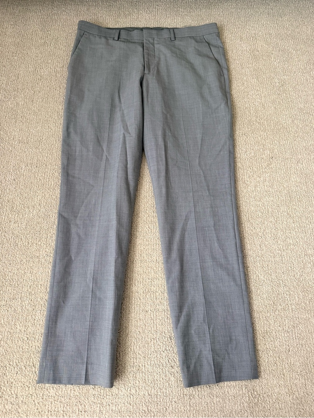 Express Performance Extra Slim Gray Dress Pants